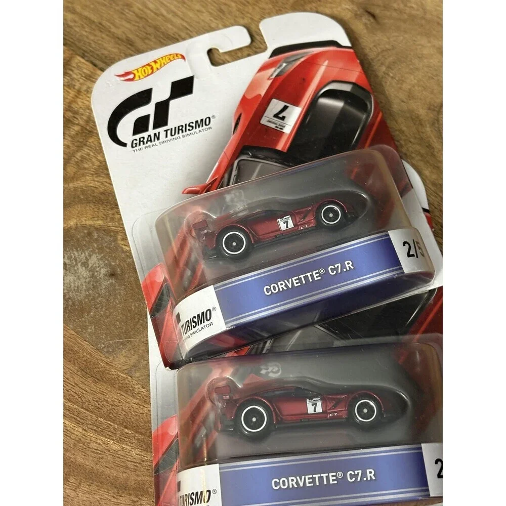 Hot Wheels Gran Turismo Corvette C7.R Red 1:64 Diecast Car 2/5 New Card